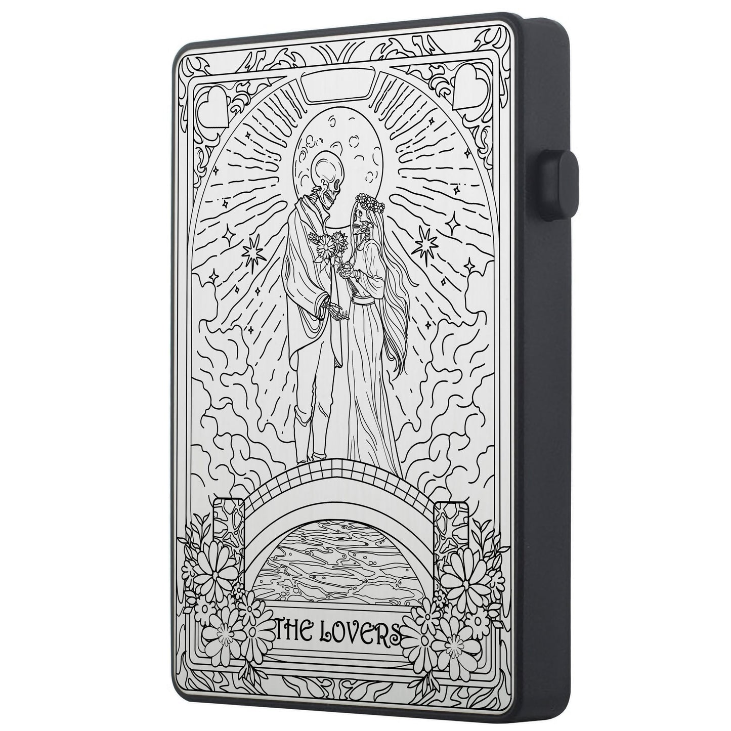The Lovers Tarot Design - Pop-up ID, Credit Card Wallet - [Press Button Model]