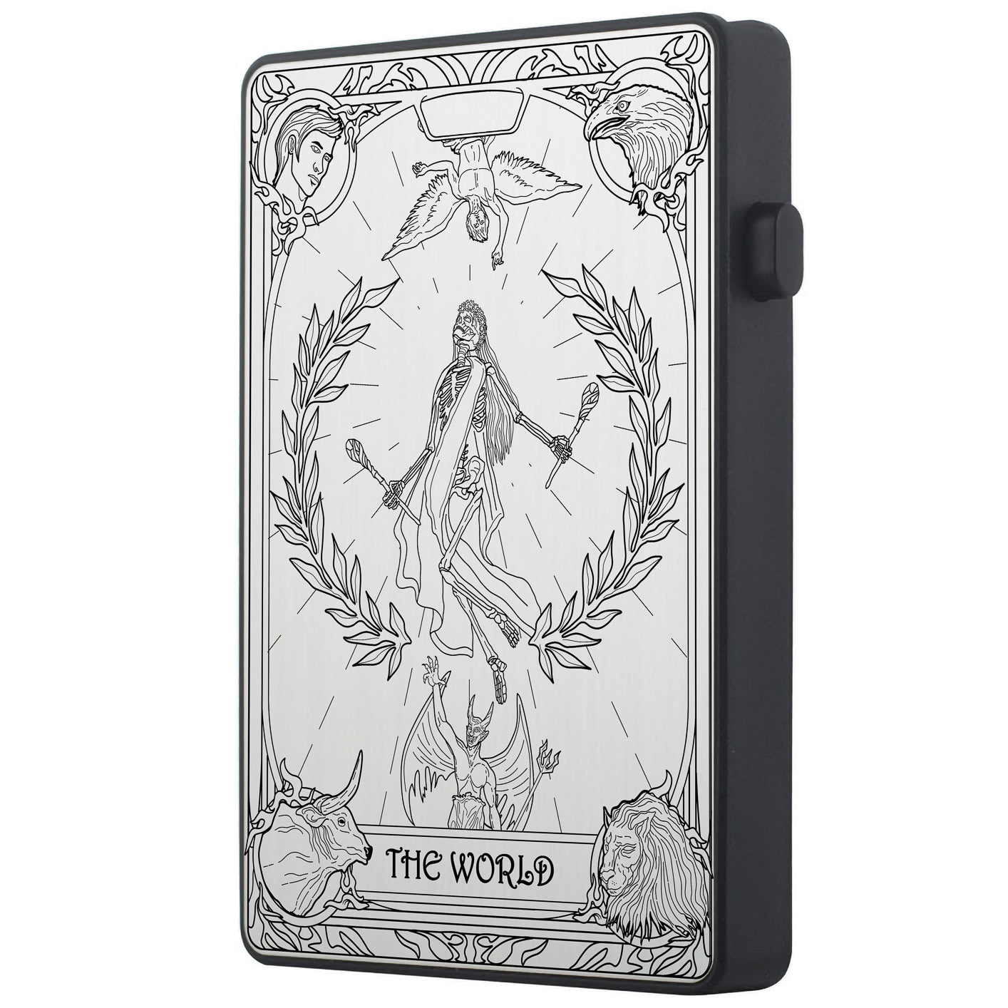 The World Tarot Design - Pop-up ID, Credit Card Wallet - [Press Button Model]