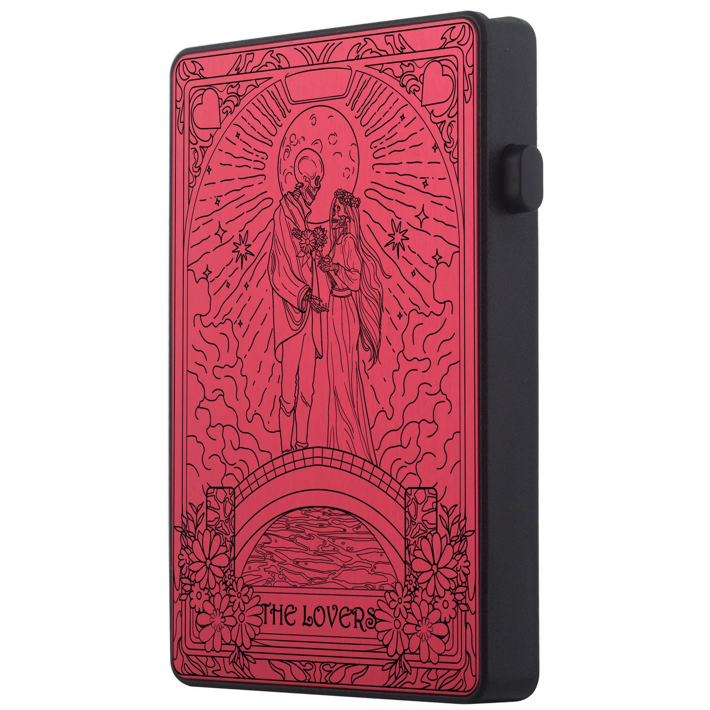 The Lovers Tarot Design - Pop-up ID, Credit Card Wallet - [Press Button Model]