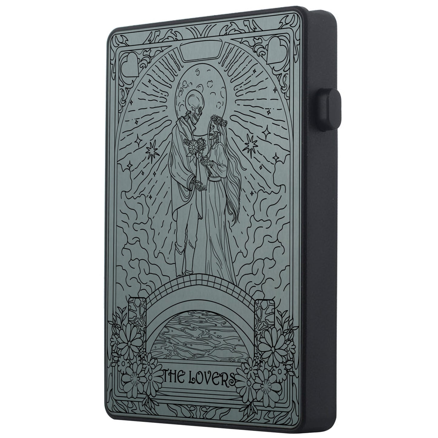 The Lovers Tarot Design - Pop-up ID, Credit Card Wallet - [Press Button Model]