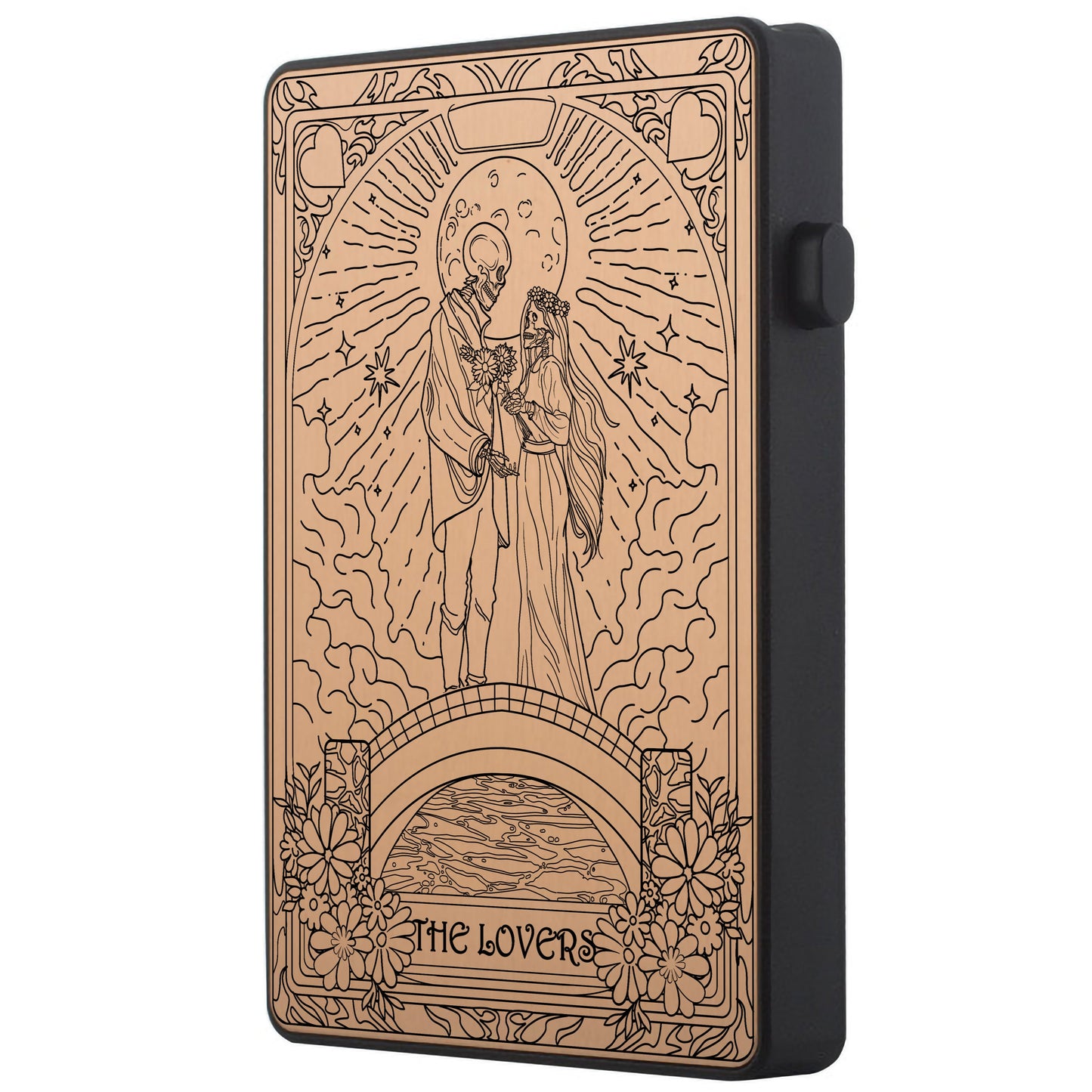 The Lovers Tarot Design - Pop-up ID, Credit Card Wallet - [Press Button Model]