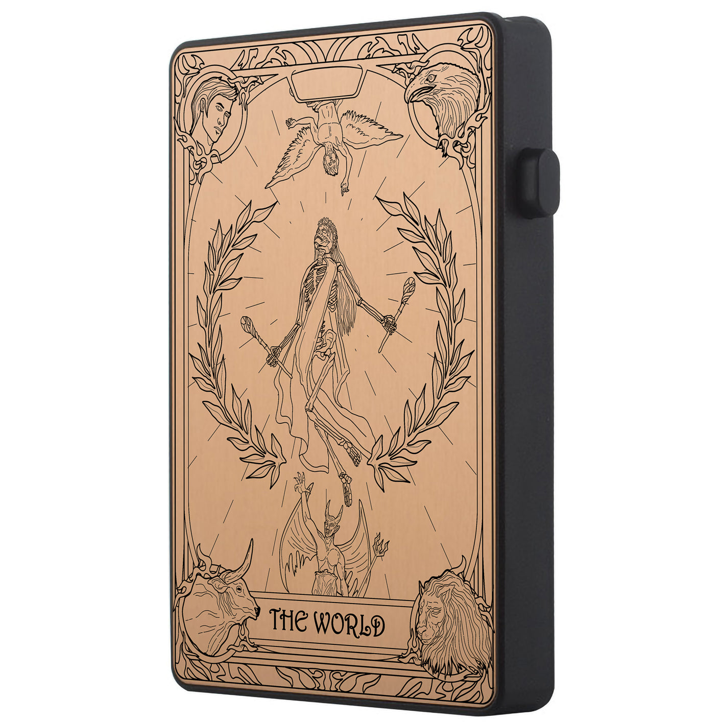 The World Tarot Design - Pop-up ID, Credit Card Wallet - [Press Button Model]