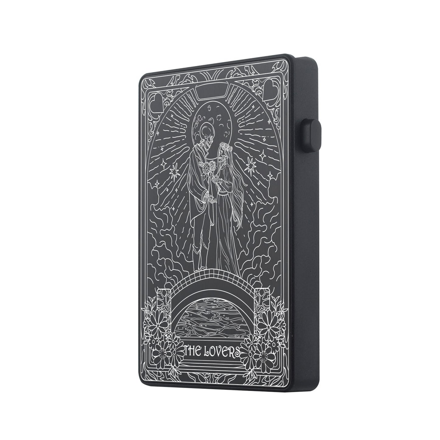 The Moon Tarot Design - Pop-up ID, Credit Card Wallet - [Press Button Model]