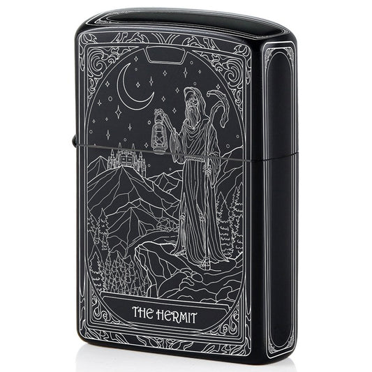 The Hermit Tarot Card Unique Design Refillable Kerosene Windproof Lighter