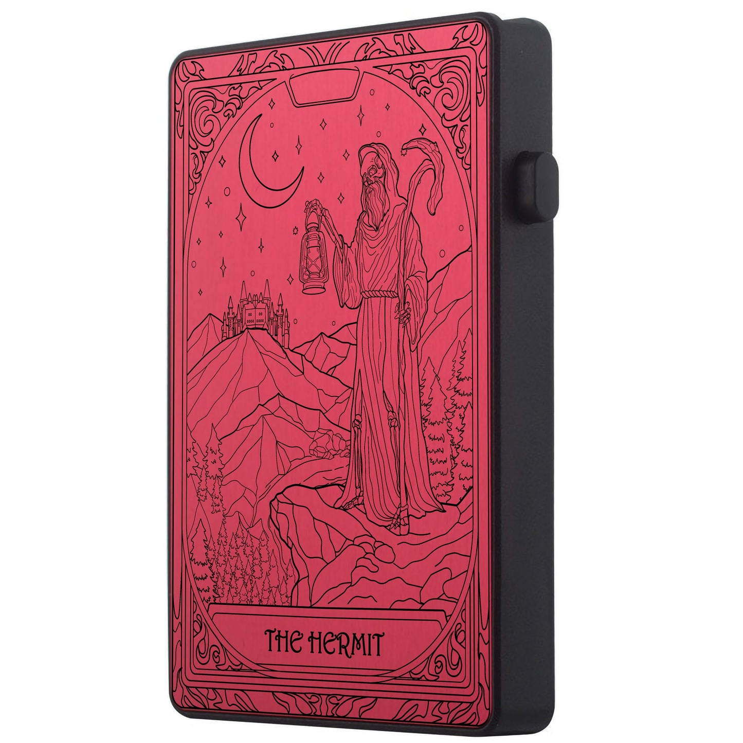 The Hermit Tarot Design - Pop-up ID, Credit Card Wallet - [Press Button Model]